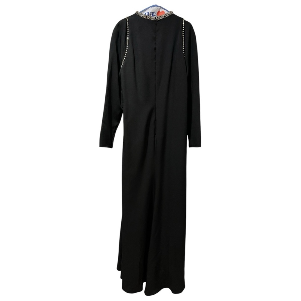 Mac Duggal Ieena Raglan Long Sleeve High Neck Gown - Picture 5 of 8